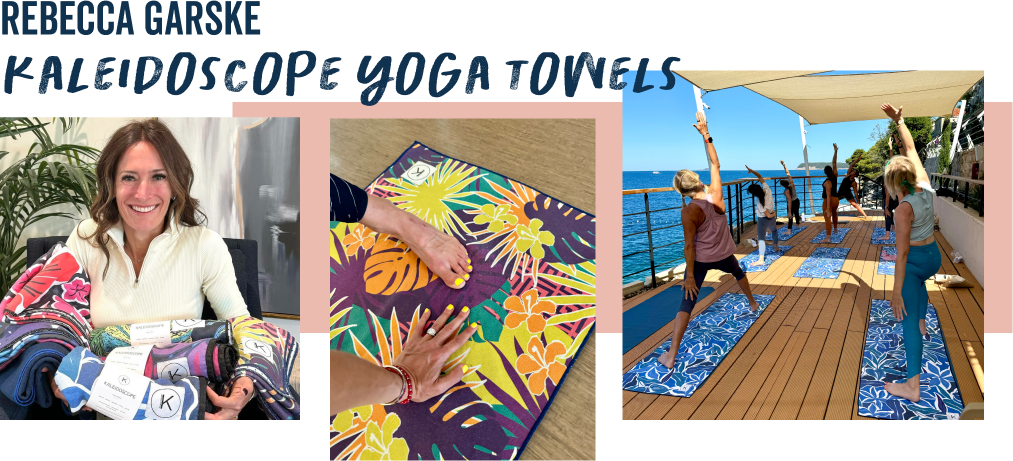 rebecca garske kaleidoscope yoga towels